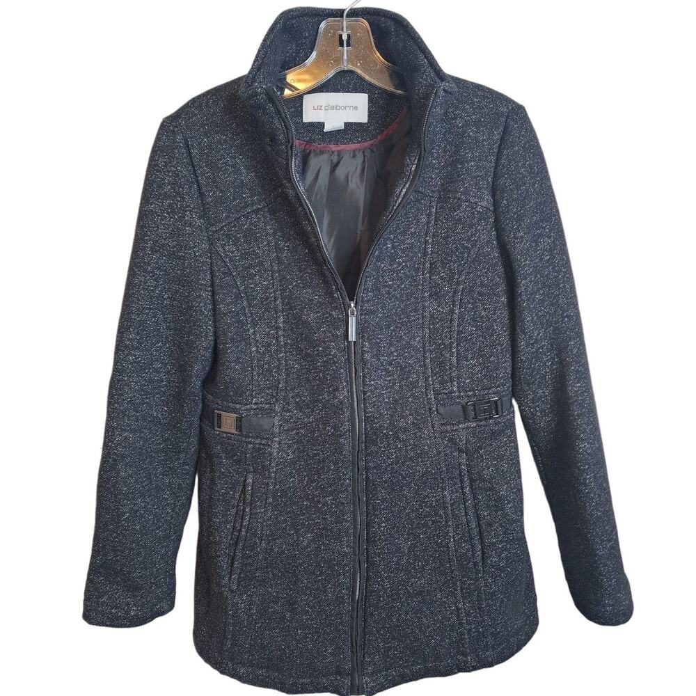 Liz Claiborne Full Zip Long Sleeve Jacket, Small